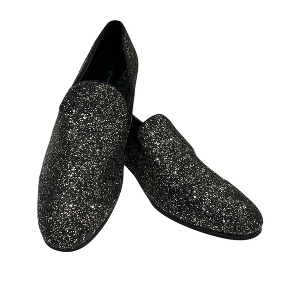 INC International Concepts Men’s Gold Triton Glitter Smoking Shoes - Picture 1 of 7